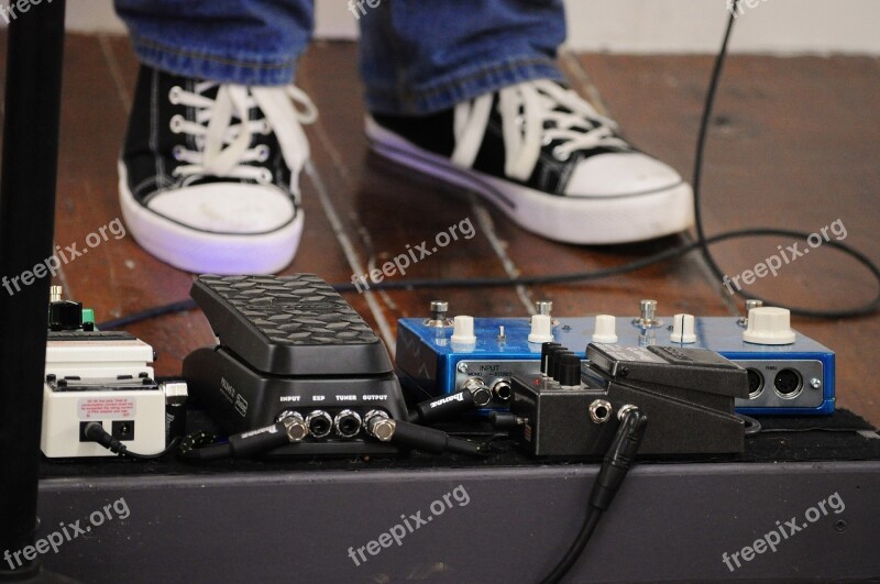 Technology Equipment Pedals Guitar Music