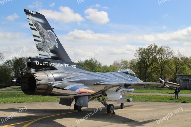 F16 Belgian Air Force Fighter Aircraft Military Branch