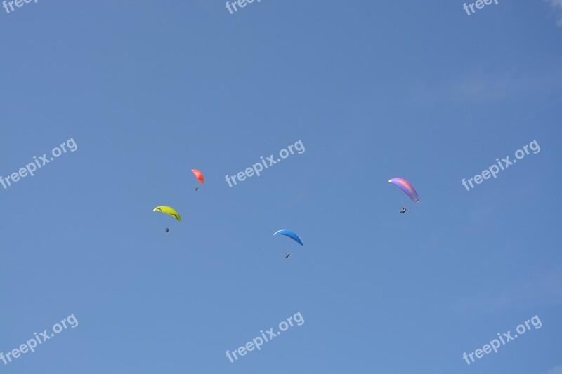 Blue Sky Paragliders Sails Wings Color Multiple Free Flight Leisure Sports