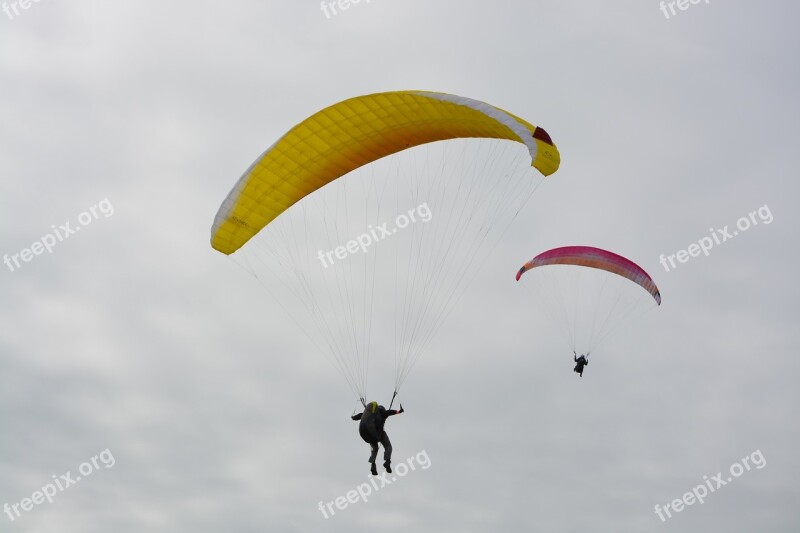 Paragliders Sails Wings Paragliding Free Flight Leisure