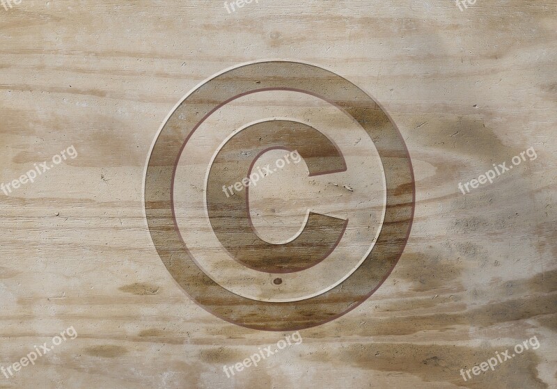 Wood Wooden Copyright Trademark Product