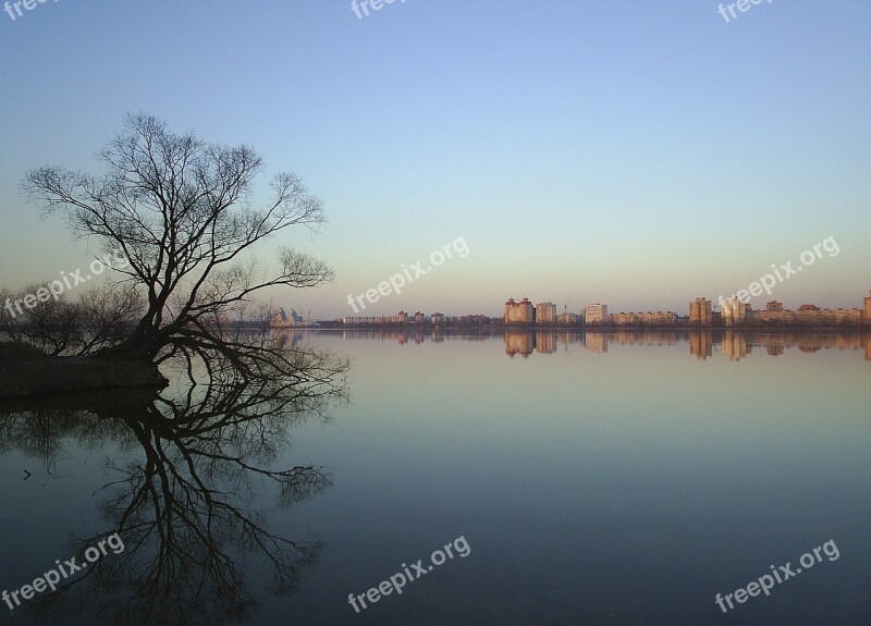 Reflection Water Nature Tree Lake