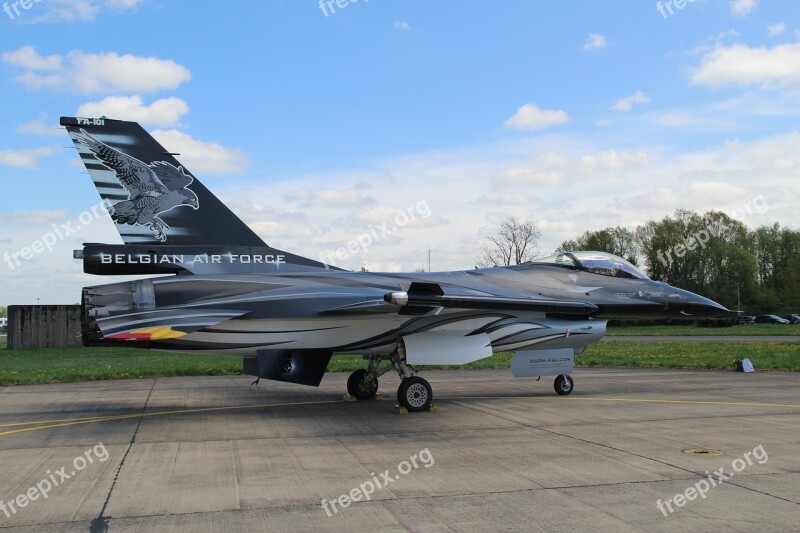 F16 Belgian Air Force Fighter Aircraft Military Branch