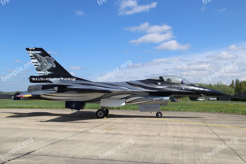 F16 Belgian Air Force Fighter Aircraft Military Branch