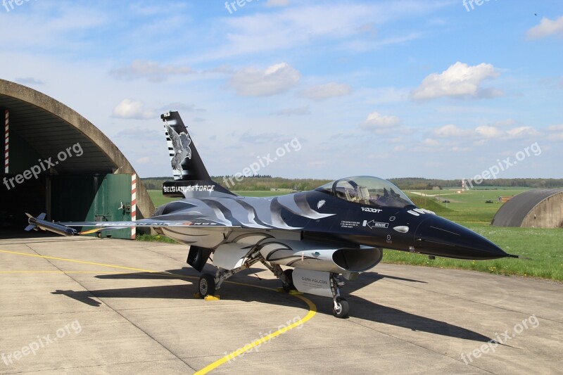 F16 Belgian Air Force Fighter Aircraft Military Branch