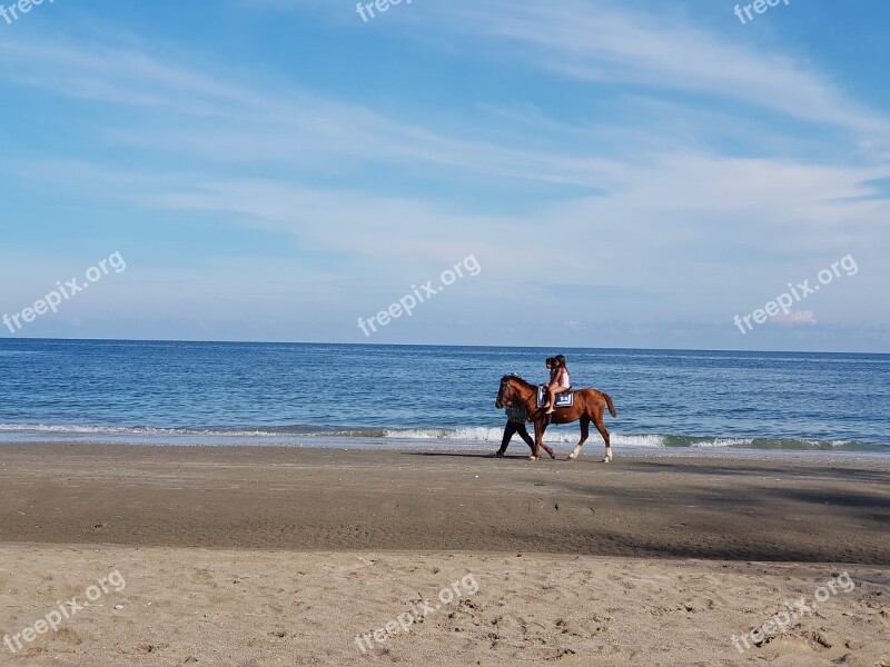 Horse Riding Beach Hua Hin Sea Beach Sea View