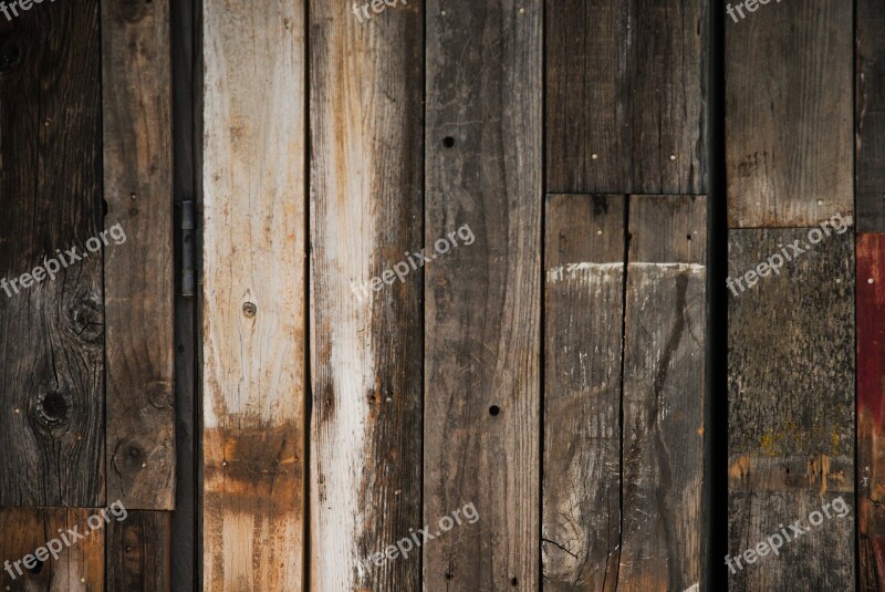 Wood Old Rough Log In Wall