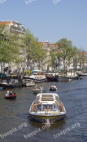 Amsterdam Canal Excursion Boat Holland Netherlands