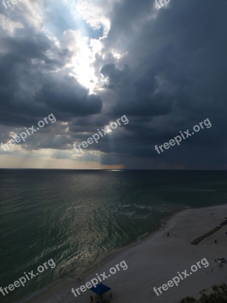 Water Panoramic Sea Sky Nature