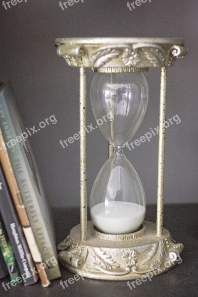 Hourglass Timer Antique Glass Items Clock