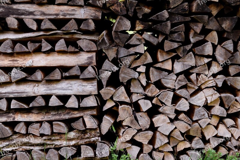 Wood Pile Firewood Wood For The Fireplace Cut Protocol