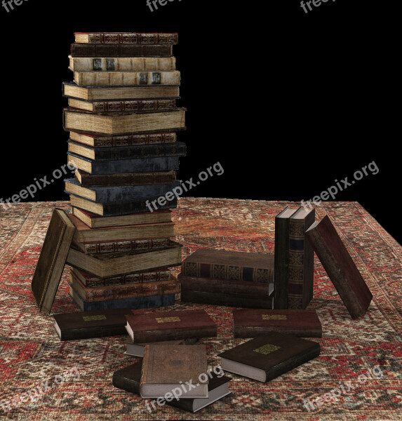 Book Book Stack Carpet Stacked Books