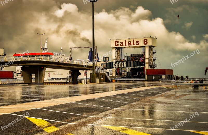 Calais Port Road Travel Traffic