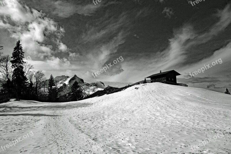 Snow Winter Landscape Mountain Nature