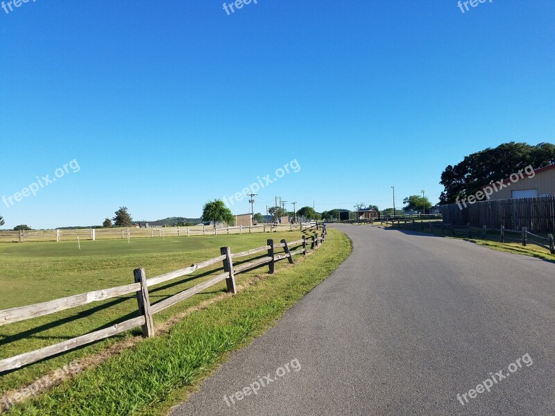 Road Grass Guidance Landscape Nature