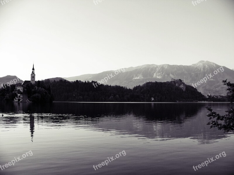 Lake Lake Bled The Gorenjska Region Karawanken Slovenia