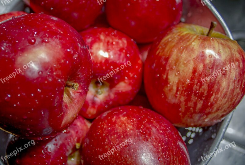 Apples Basket Fruit Food Healthy