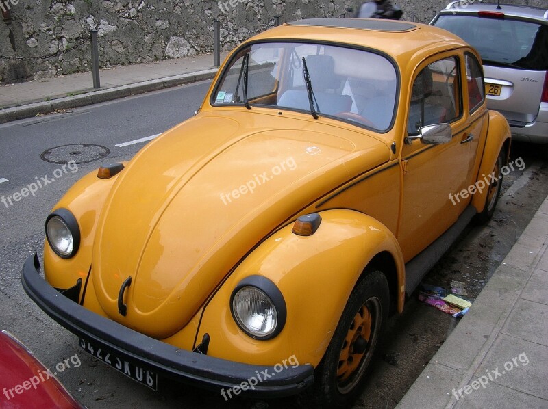 Old Car Volkswagen Ladybug Nice Free Photos