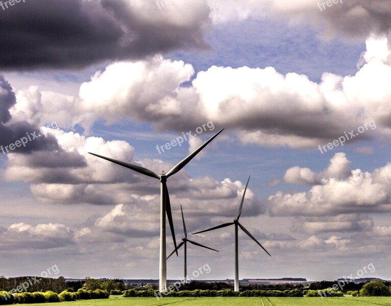 Windmill Electricity Turbine Wind Power