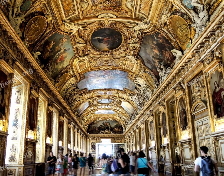 Louvre Travel Architecture Ceiling Indoors