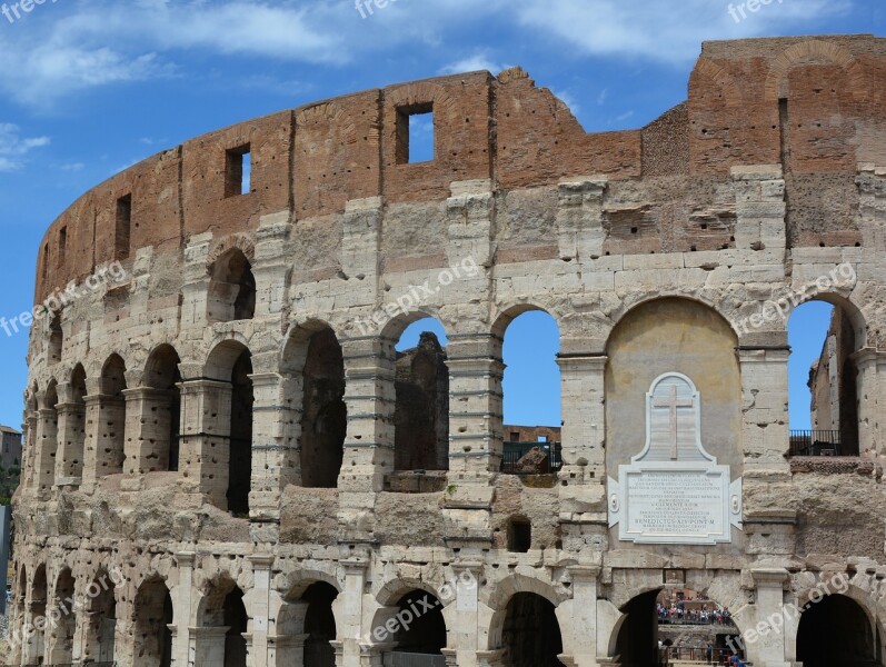 Architecture Ancient Old Amphitheater Travel