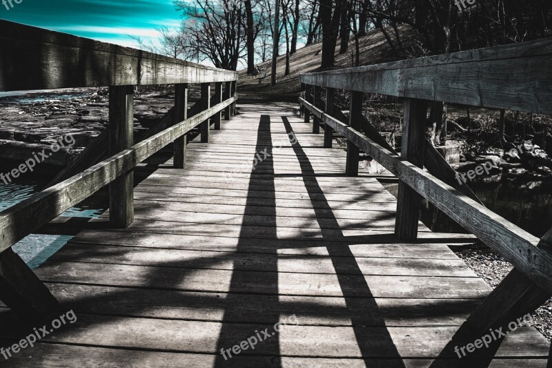 Wood Bridge Outdoors Nature Lake Ontario