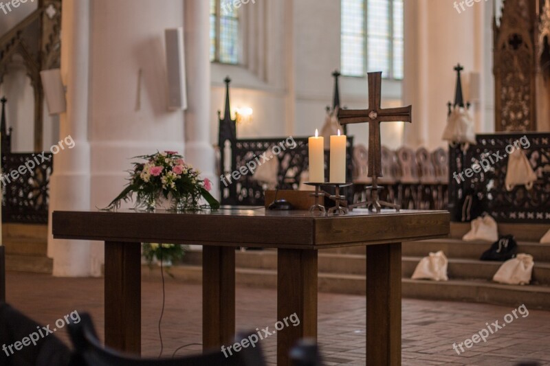 Table Church Candles Dom Verden