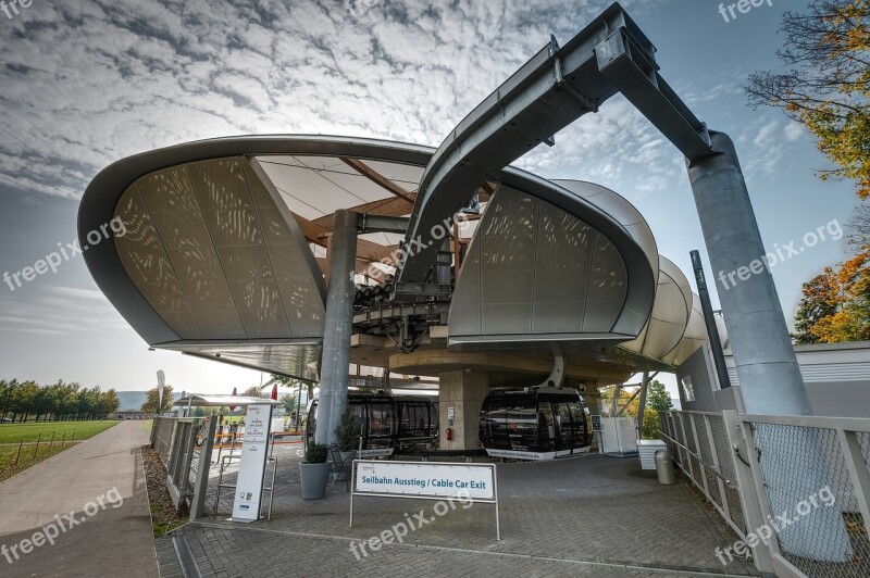 Koblenz Cable Car Transport System German Federal Horticultural Show Fortress