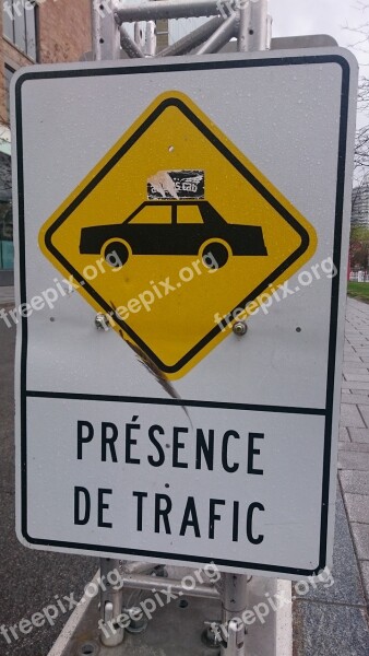 Road Traffic Attention Sign Security