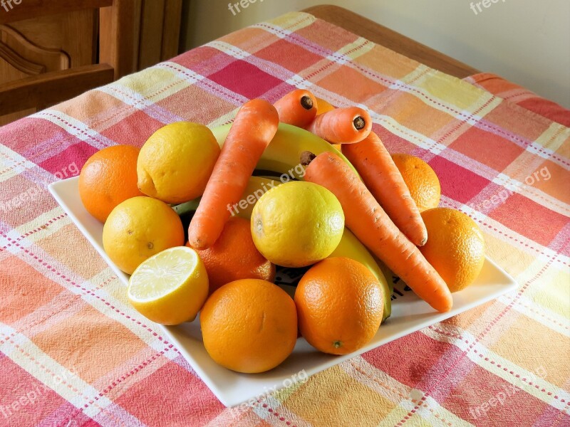 Food Fruit Greet Fruit Juice Carrots