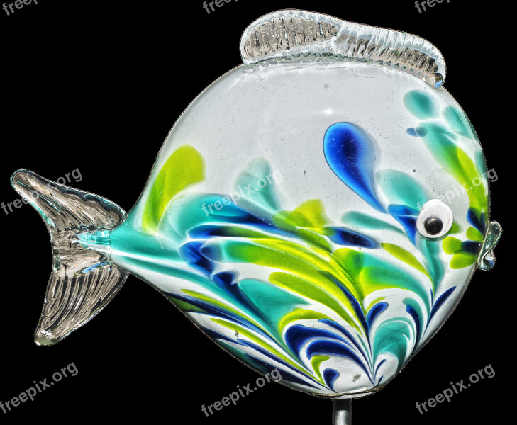 Fish Glass Fish Garden Decoration Farbenpracht Glass