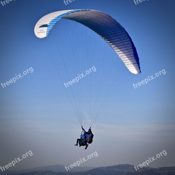 Paragliding Parachute Skydiving Flying Air