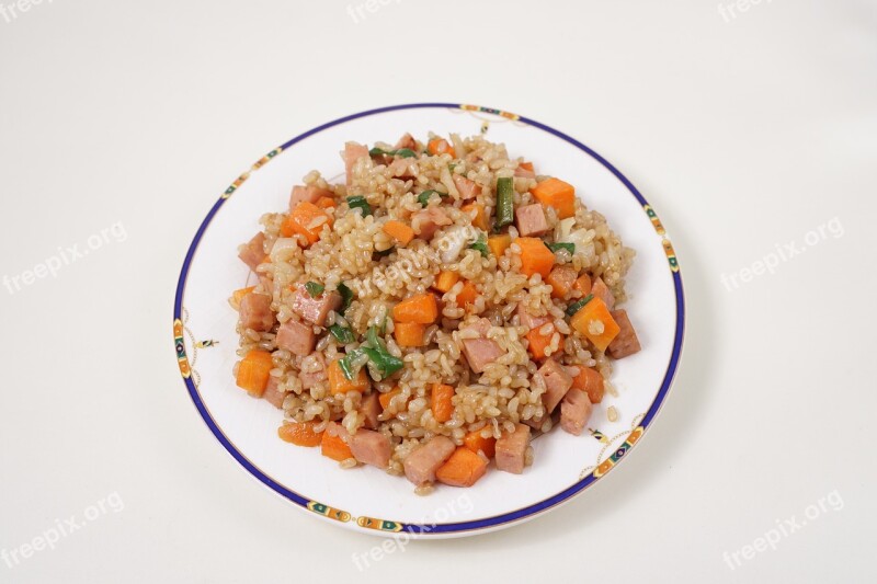 Food Health Dining Fried Rice Free Photos