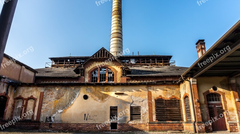 Architecture Building Old Old Factory Abandoned