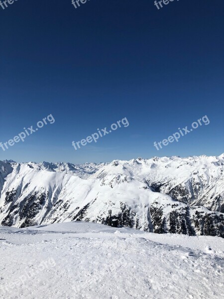 Ischgl Runway Winter Skiing Ski Area