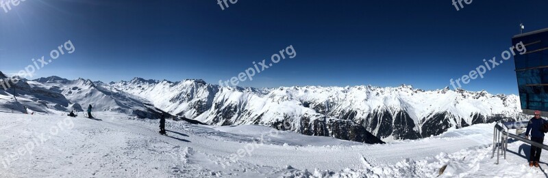 Ischgl Runway Winter Skiing Ski Area