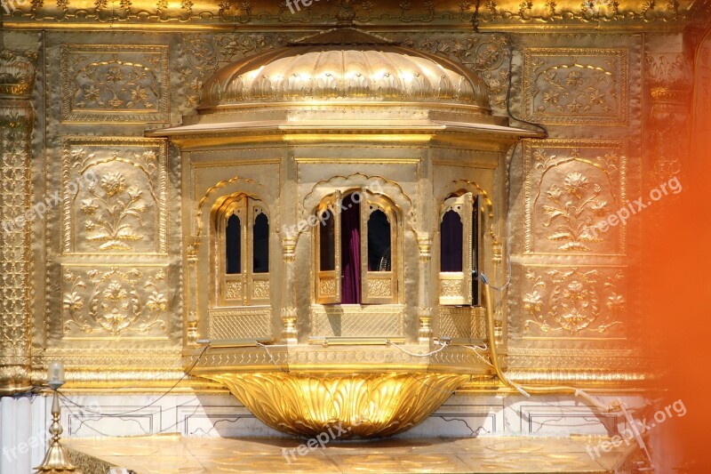 Golden Temple Closeup Shot Temple Amritsar Punjab