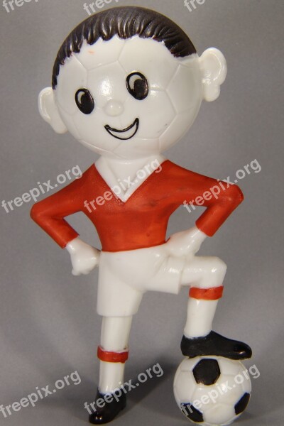 Footballers Football Ball Players Plastic