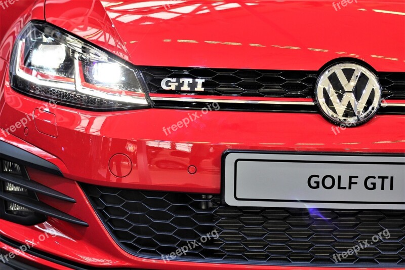 Car Volkswagen Golf Gti Auto Show Zagreb 2018 Modern Technology Public Show