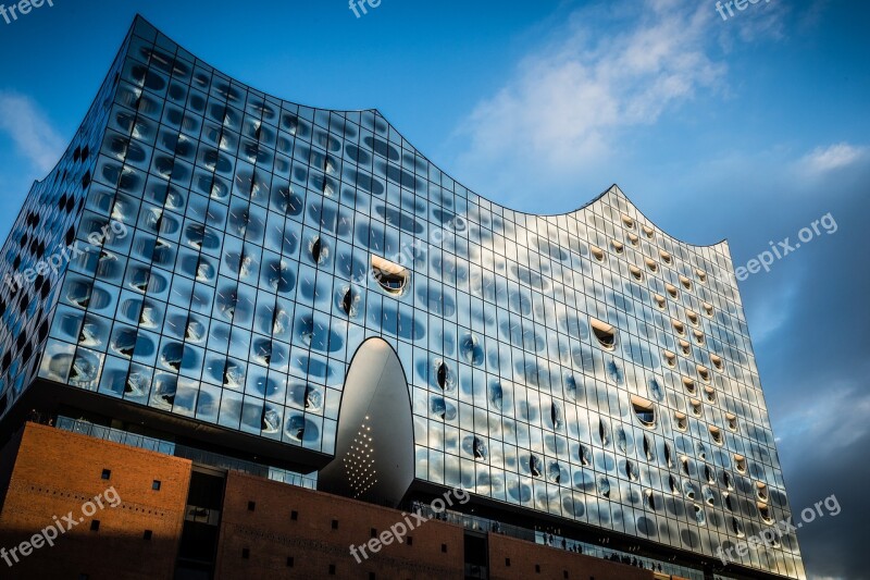 Hamburg Elbe Port Speicherstadt Elbe Philharmonic Hall