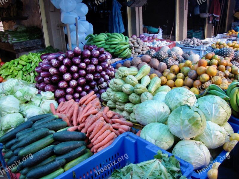 Dominican Republic Fruit Market Exotic Caribbean