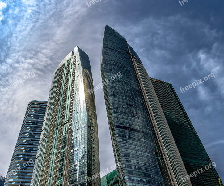 Singapore City Architecture Building The Skyscraper