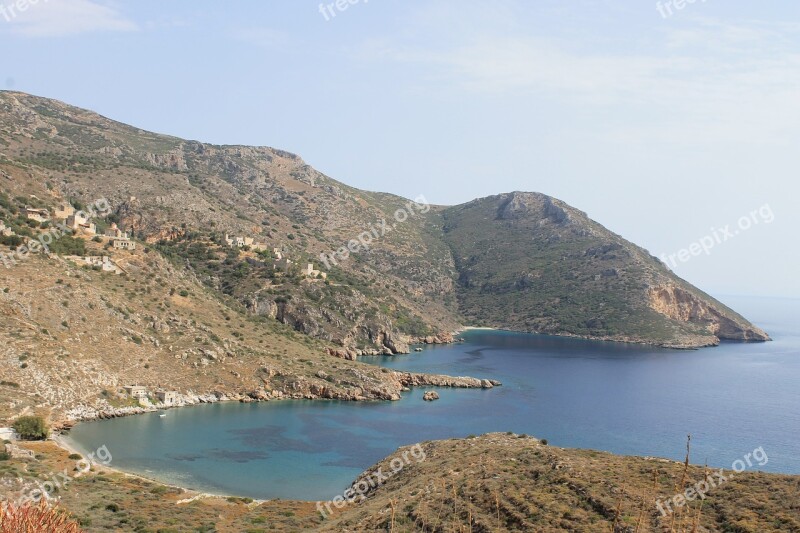 Greece Sea Coast Ocean Landscape