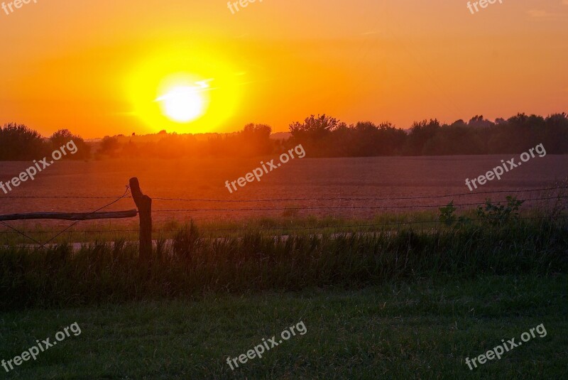 Sunset West Of Halstead Sun Sunset Sky Mood