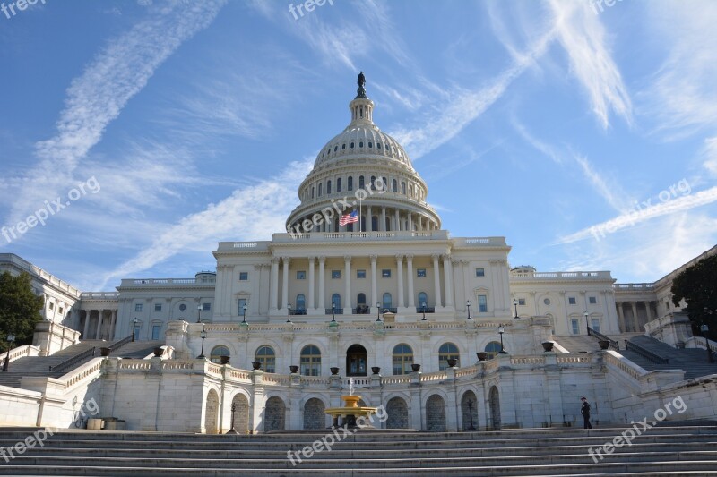 Capitol Washington Usa Architecture America