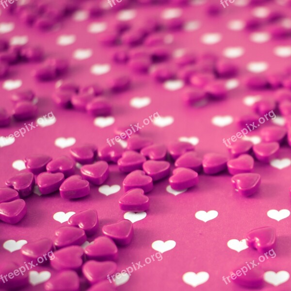 Valentine's Day Purple Love Hearts Valentine