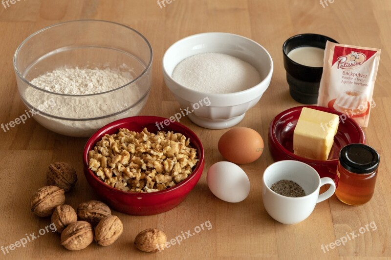 Flour Egg Cake Ingredients Bake