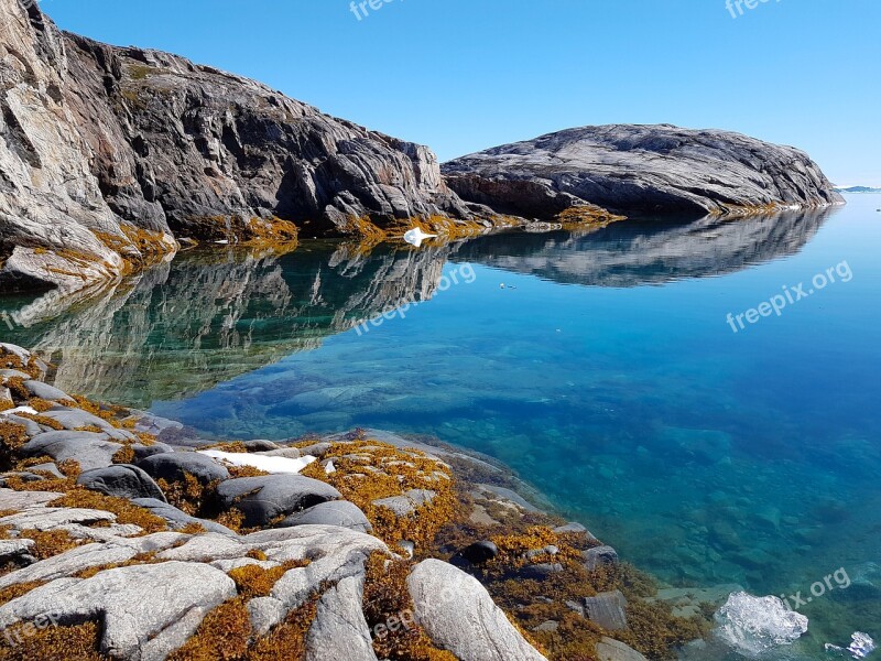 Greenland Creek Fjord Sermilik Ice