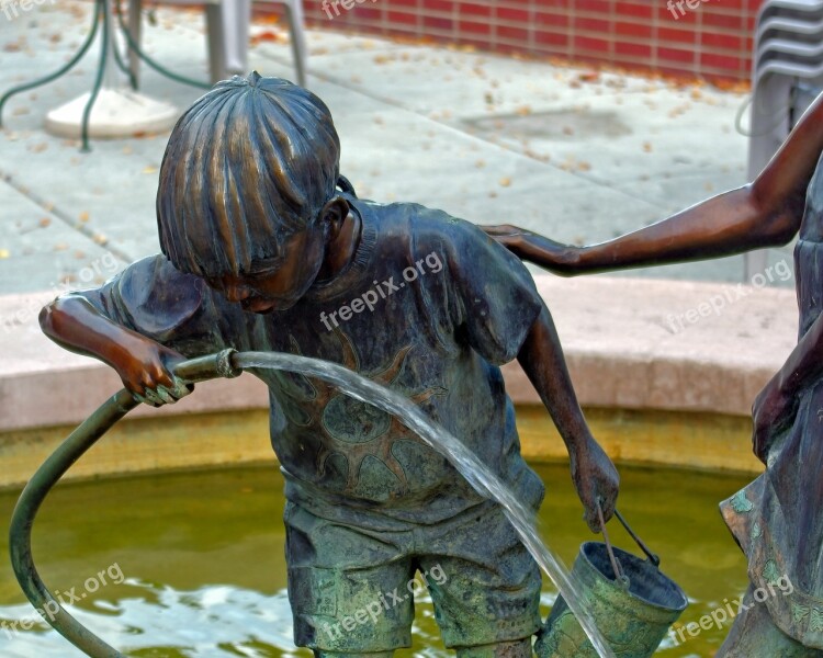 Sip N' Splash Bronze Sculpture Bronze Male Statue