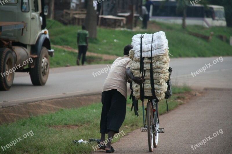 Bike Cargo Transport Africa Uganda Work Force